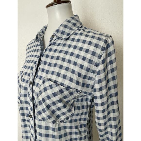Rails Top Button Down Plaid Carter Mini Check Blue - Picture 5 of 11
